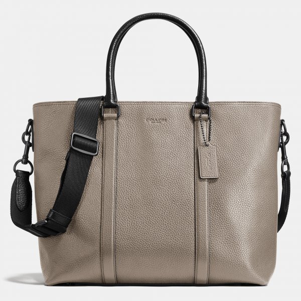 Embossing Coach Metropolitan Tote In Pebble Leather | Coach Outlet Canada