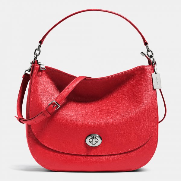 Worldwide Hot Sale Coach Turnlock Hobo In Pebble Leather | Coach Outlet Canada
