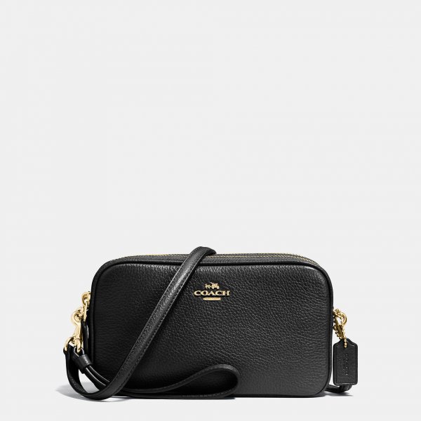Fashion Classic Coach Crossbody Clutch In Pebble Leather | Coach Outlet Canada